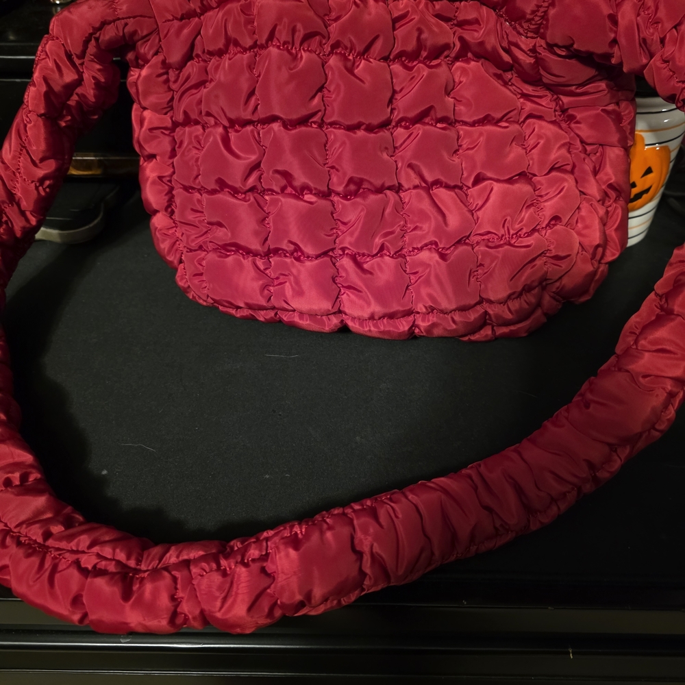 Wild Fable Red and Gray Quilted Bag